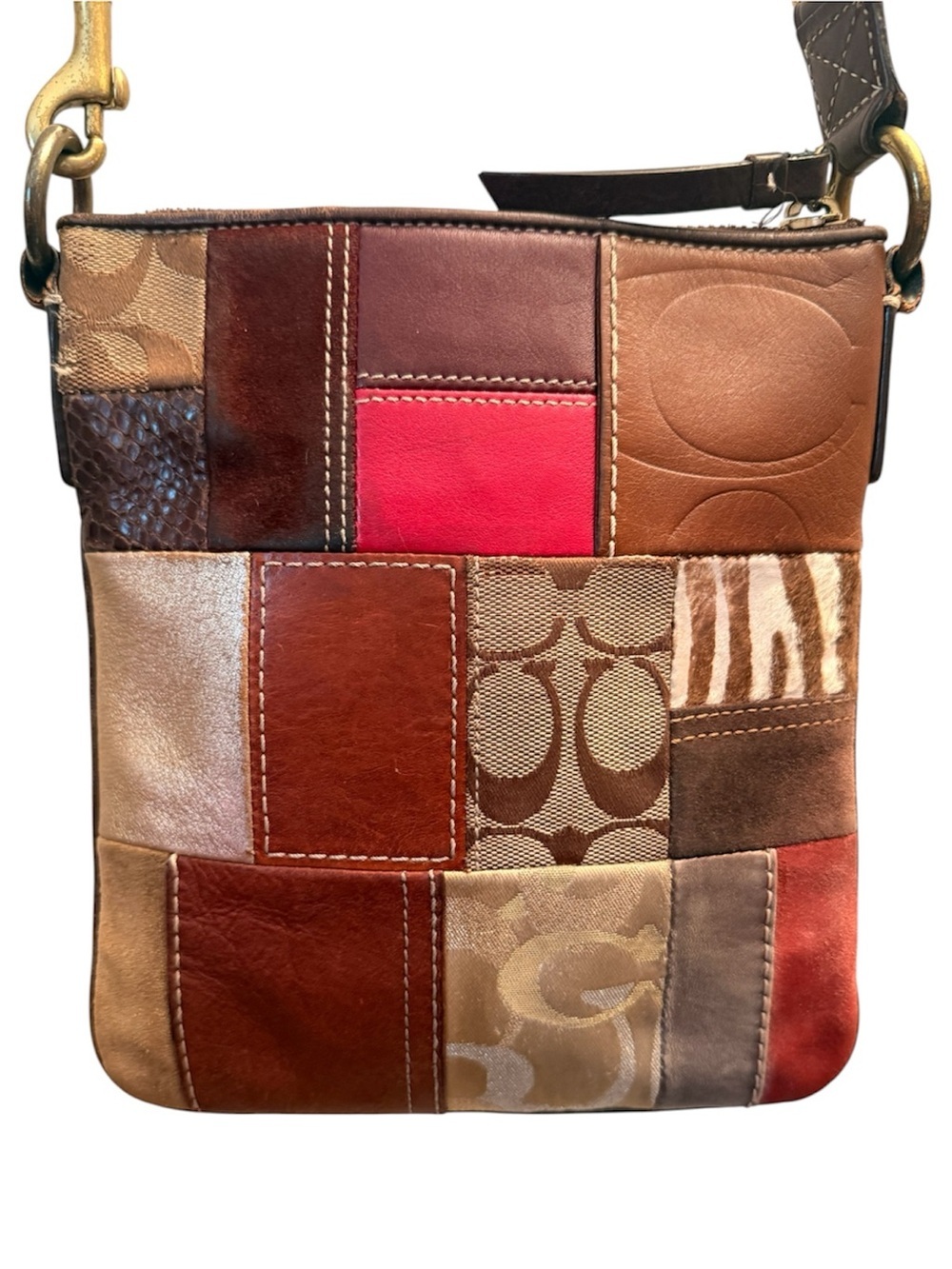 Coach Multicolor Patchwork Crossbody Bag - Picture 2 of 10